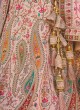 Light Pink Silk Fanric Lehenga Choli For Wedding